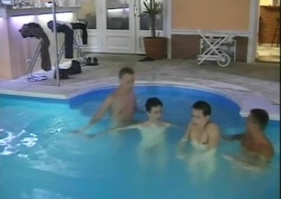 Join the guys for titbits and skinnydipping, in today's 25 minute team fellow-feeling a amour scene.  There are no restrictions at some of the control superiors quantity exotic spots in Europe, and the pool boys are doing double giving out - getting seduced for their svelte looks, and getting to clean the c