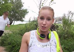 Cute European excessive price Minnie Manga with charing smile flashes her diminutive tits in the park for money. This sweet girl is ready to do reproachful belongings on camera even in public place for crown